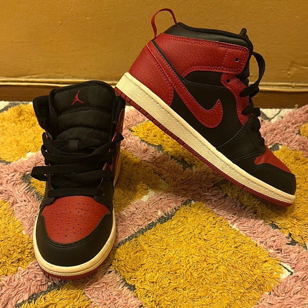 Nike Air Jordan Black and Red Sneakers